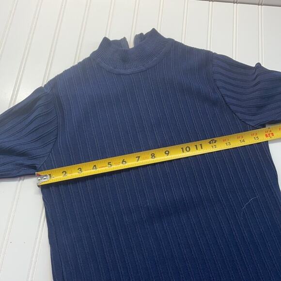 VIVO by Susan Thomas Women's Navy Blue Long Sleeve Pullover Sweater Size XS - Picture 6 of 6